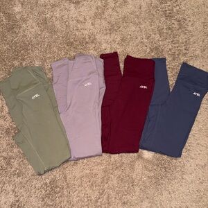 AYBL Leggings Set - Green, Purple, Red, and Blue